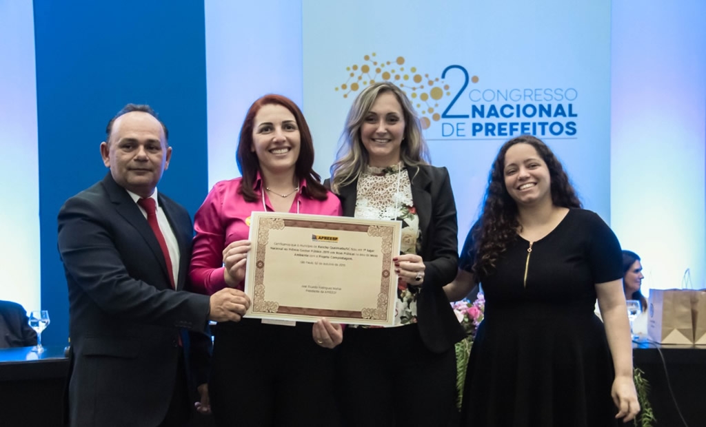 Orgulho catarinense – A cidade catarinense de Rancho Queimado conquistou o primeiro lugar no Prêmio Nacional Gestor Público 2019