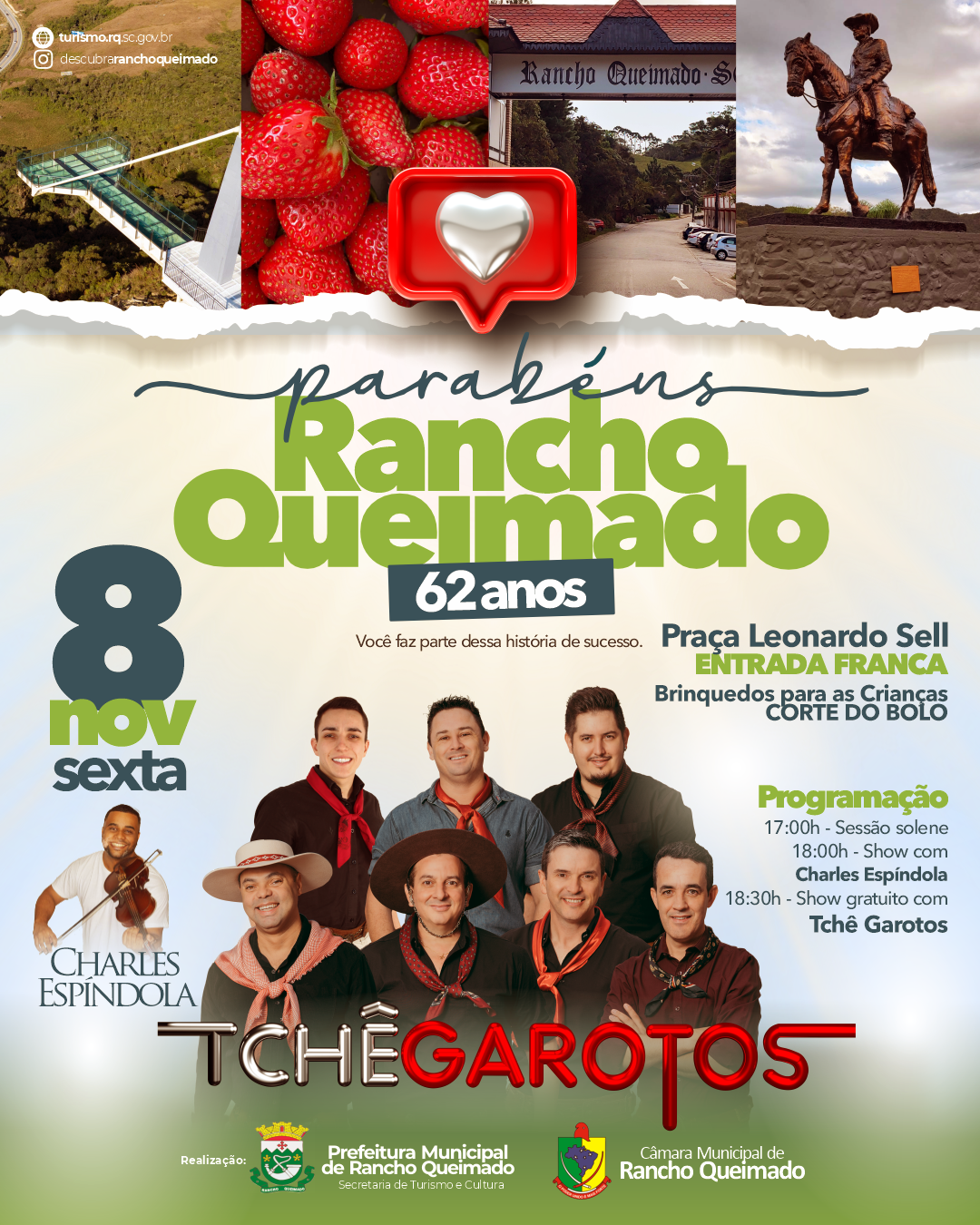 ANIVERSÁRIO DE 62 ANOS RANCHO QUEIMADO