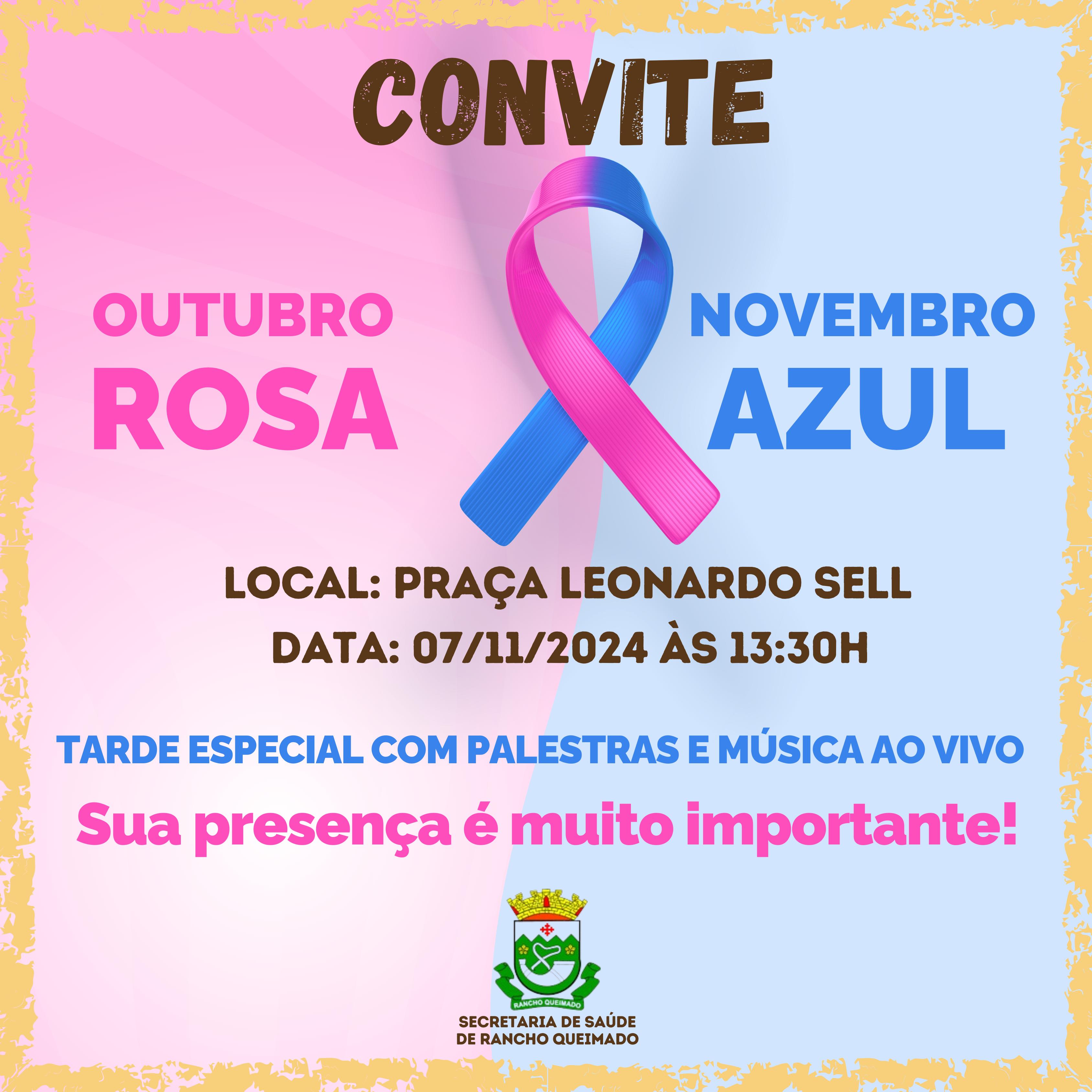 OUTUBRO ROSA E NOVEMBRO AZUL